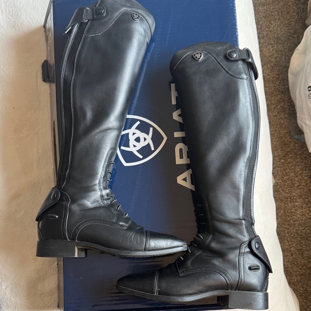 Ariat Women's Palisade tall field boot size 7 US height-short Calf-regular - Picture 8 of 16